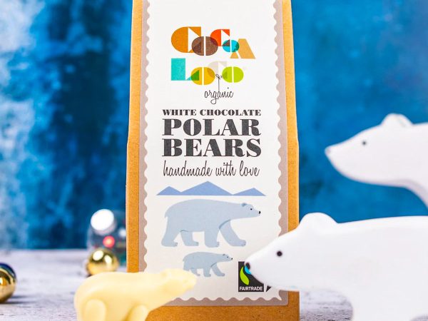 Cocoa Loco White Chocolate Polar Bears 100g