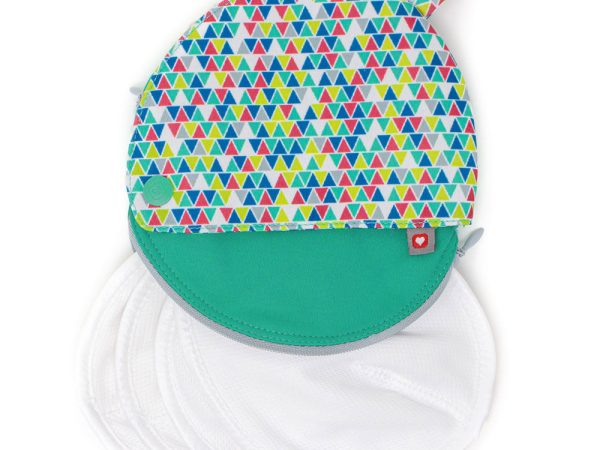 Close Printed Breast Pad 4 Pack - Brights