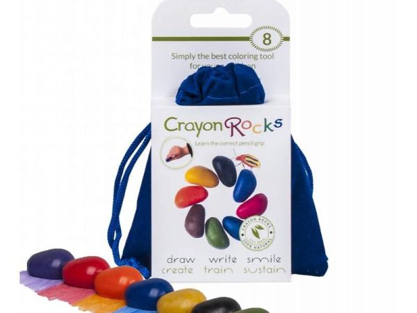 Crayon Rocks Bag of 8 in Blue Velvet Bag