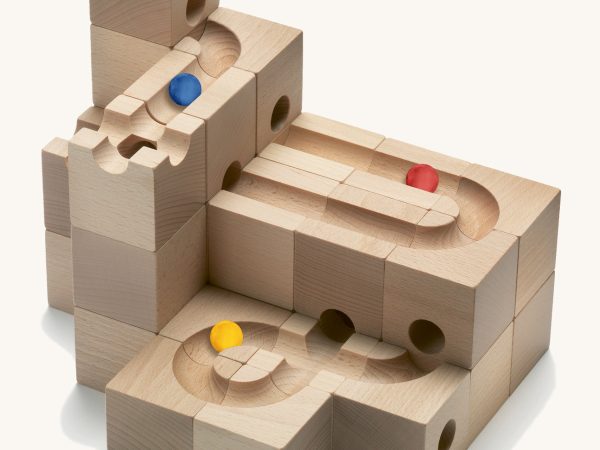 Cuboro Standard Wooden Marble Run Set - 32 Pieces