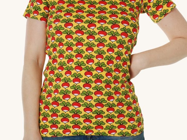 DUNS Adult Short Sleeve Top - Lemon Chrome Radish