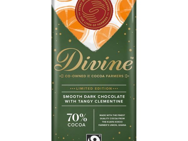 Divine Dark Chocolate with Clementine Ltd Edition 90g