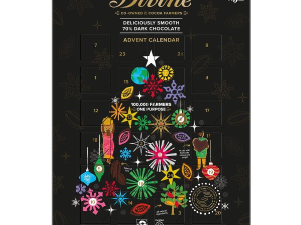 Divine Fairtrade Dark Chocolate Vegan Advent Calendar 85g