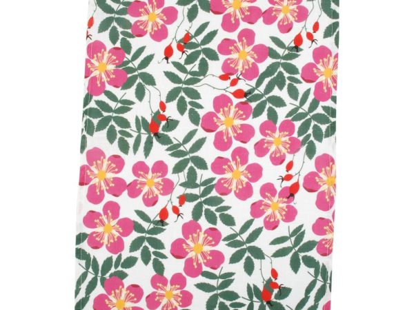 Duns Tea Towel - Geranium Rosehip