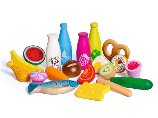Erzi Big Box Junior Assortment Wooden Play Food Set