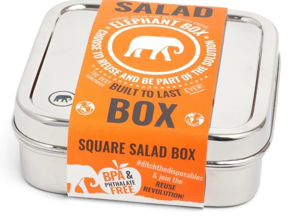 Elephant Box Square Salad Box 600ml
