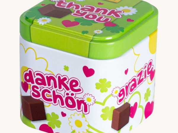 Erzi Chocolate Cubes In A Tin