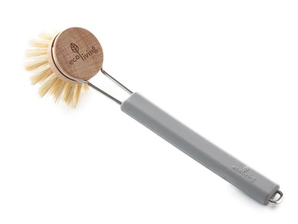 Ecoliving Dish Brush with Replaceable Head - Grey