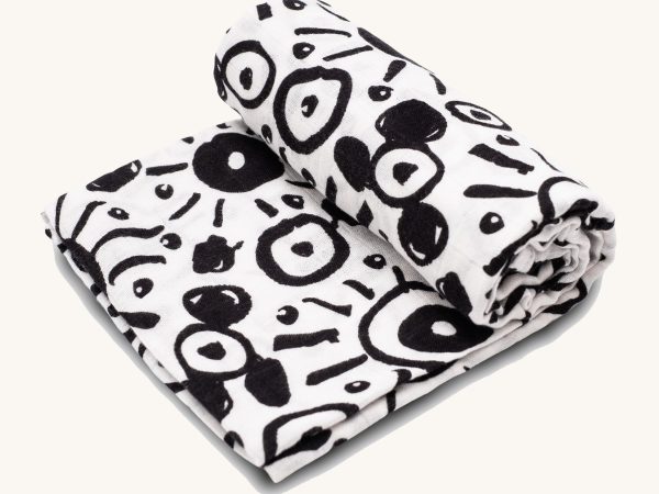 Etta Loves Extra Large Muslin Square - Eyes