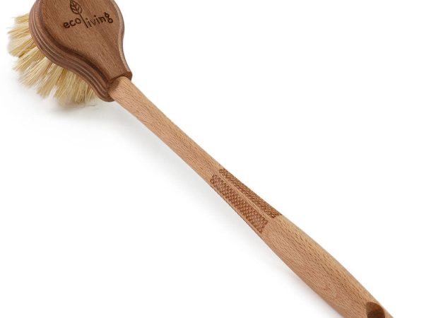 Ecoliving Long Handle Wooden Dish Brush