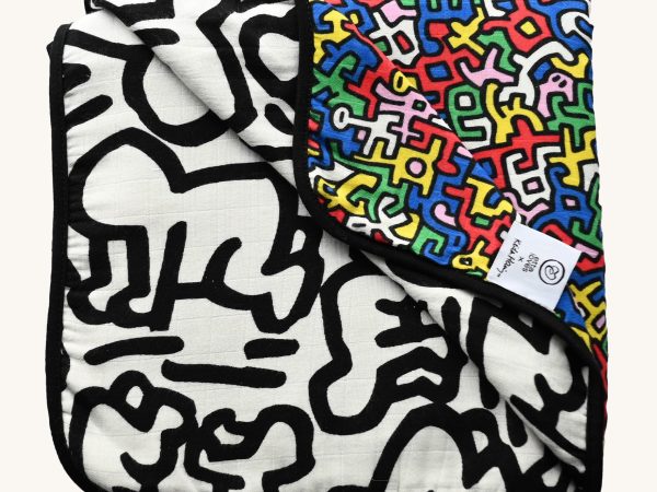 Etta Loves X Keith Haring Reversible Organic Muslin Blanket