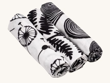 Etta Loves Organic Muslin Squares 3 Pack - Plant Print