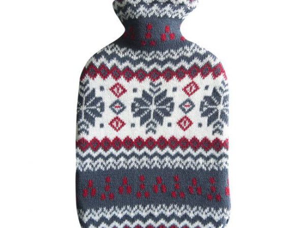 Ecoliving Natural Rubber Hot Water Bottle - Snow Flake