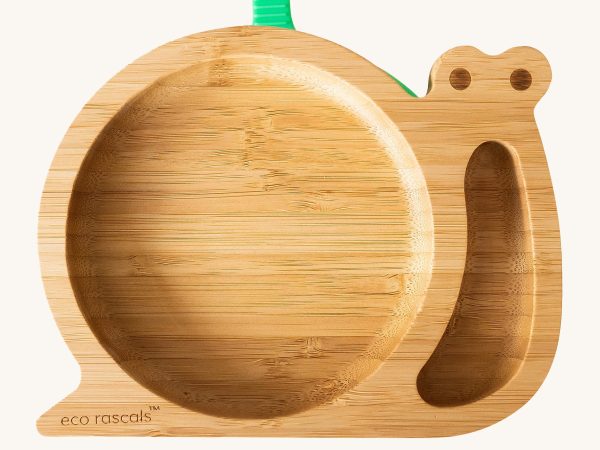 Eco Rascals Snail Bamboo Suction Plate
