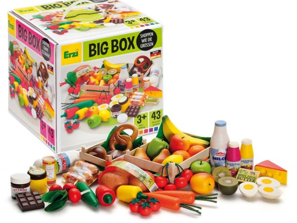 Erzi Shop Assortment Big Box Wooden Play Food Set