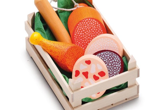 Erzi Small Assorted Sausages Wooden Play Food Set