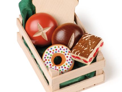 Erzi Small Assorted Baked Bread Goods Wooden Play Food Set