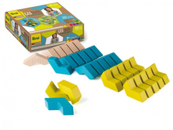 Erzi Stacking FlickFlack GeoBlocks Building Set