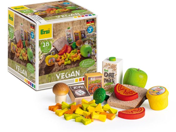 Erzi Vegan Assortment Wooden Play Food Set