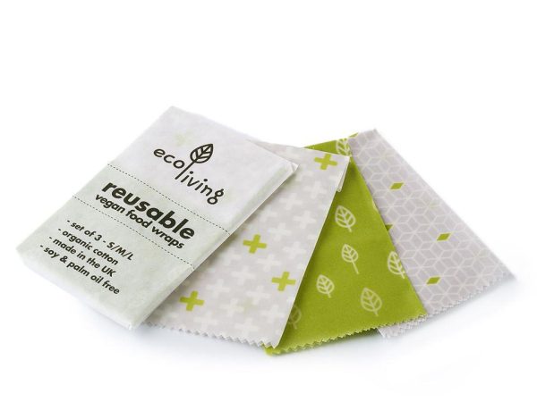 Ecoliving Vegan Food Wraps - Set of 3