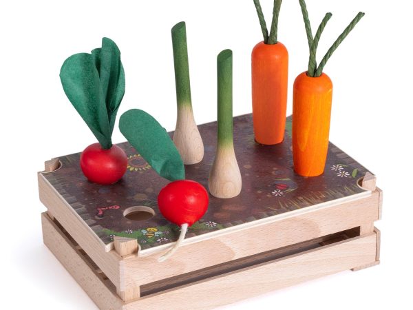Erzi Vegetable Patch Wooden Play Food Set
