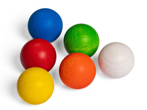 Erzi 6 Wooden Balls Marble Set