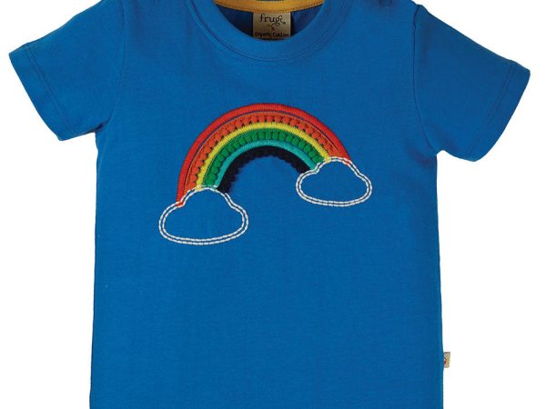Frugi Avery Applique Rainbow Top