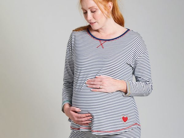 Frugi Adults Breton Meg Maternity & Nursing PJ Top