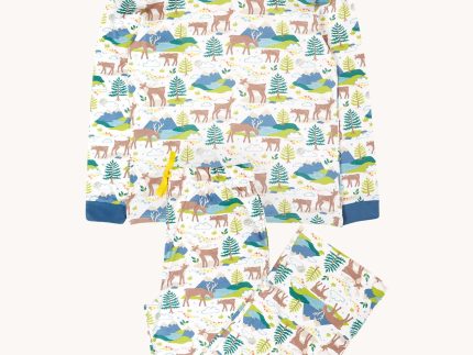 Frugi Adult Penzance Pyjamas - Reindeer Fields
