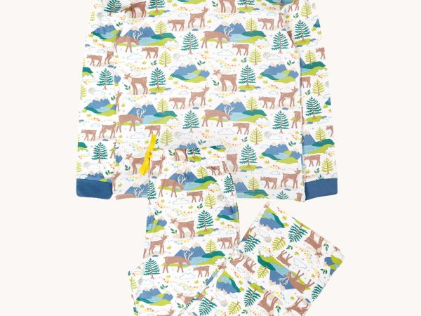 Frugi Adult Penzance Pyjamas - Reindeer Fields