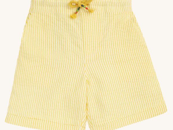 Frugi Archie Seersucker Shorts - Dandelion