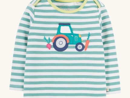 Frugi Bobby Applique Top - Tractor