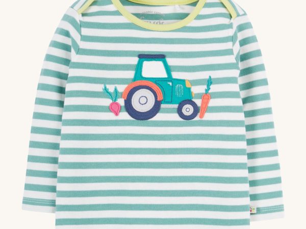 Frugi Bobby Applique Top - Tractor