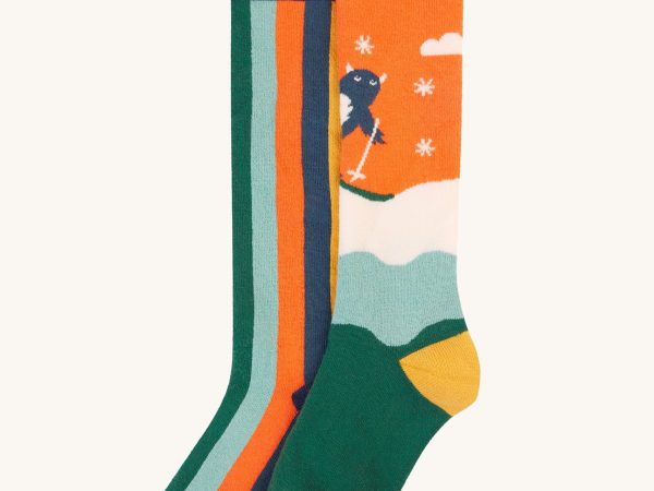 Frugi Brilliant Boot Socks 2 Pack - Yeti