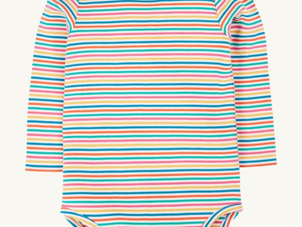 Frugi Betty Body - Rainbow Stripe