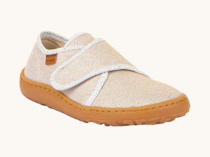 Froddo Barefoot Kids Canvas Slippers - Gold Shine