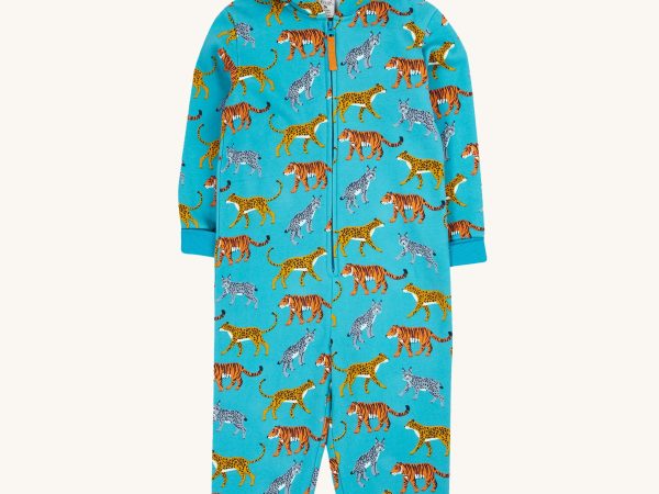Frugi Big Snuggle Suit - Wild Cats