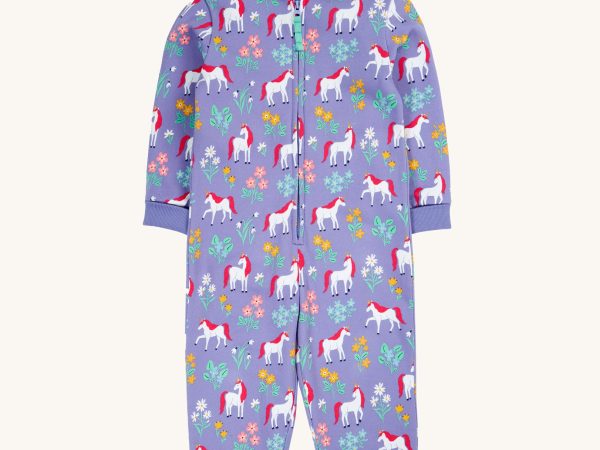 Frugi Big Snuggle Suit - Unicorn Floral
