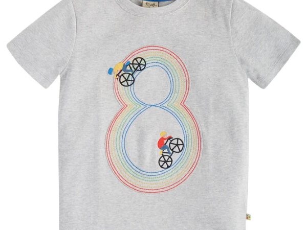 Frugi Bike Track Magic Number T-Shirt 8-9 Years