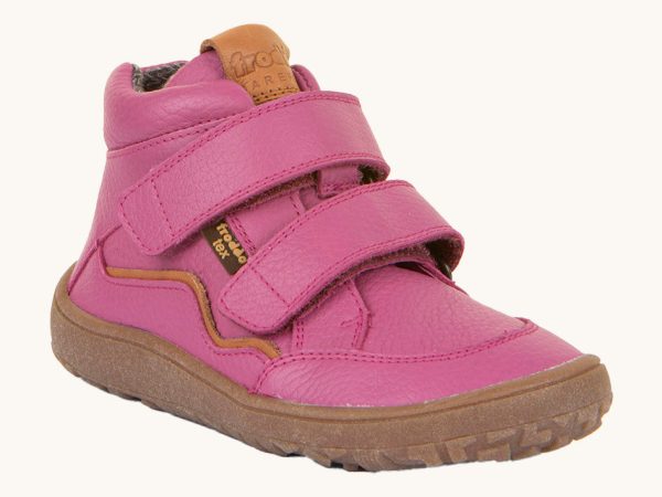 Froddo Barefoot TEX Kids Autumn Leather Shoes - Fuchsia