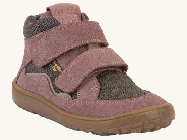 Froddo Barefoot TEX Kids Autumn Shoes - Pink & Grey
