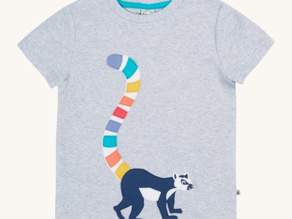 Frugi Carsen Applique T-Shirt - Lemur