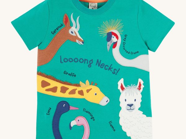 Frugi Carsen Applique T-Shirt - Long Neck Pals