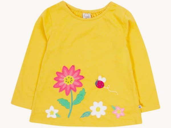 Frugi Carmen Applique Top - Flower