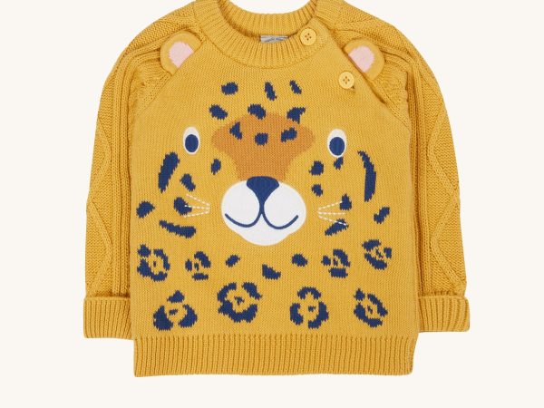 Frugi Caleb Character Knit Jumper - Leopard