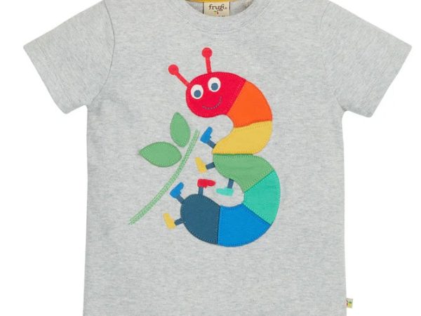 Frugi Caterpillar Magic Number T-Shirt 3-4 Years