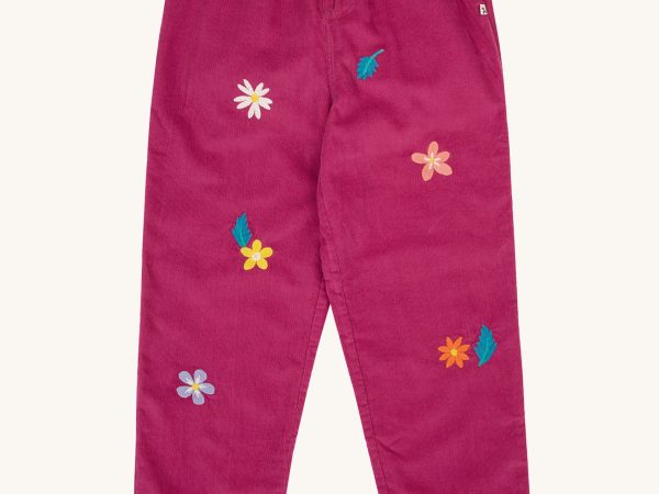 Frugi Callie Paperbag Cord Trousers - Damson