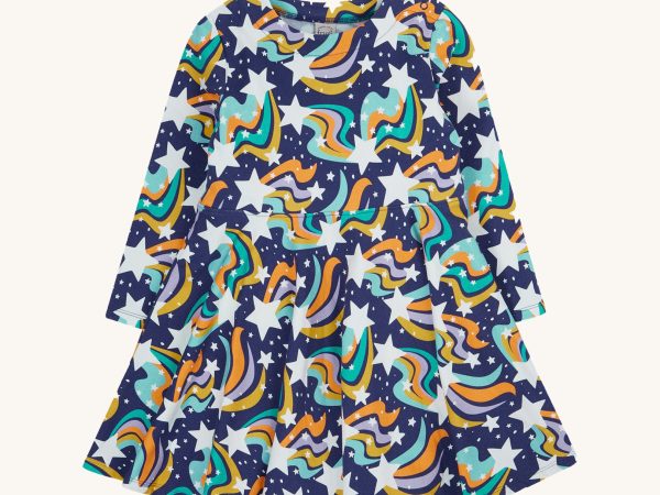 Frugi Cosy Skater Dress - Magic Skies