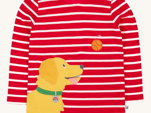 Frugi Discovery Circular Top - Berry Breton / Dog