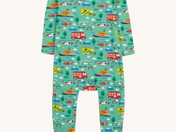 Frugi Easy Dressing Babygrow - To The Rescue